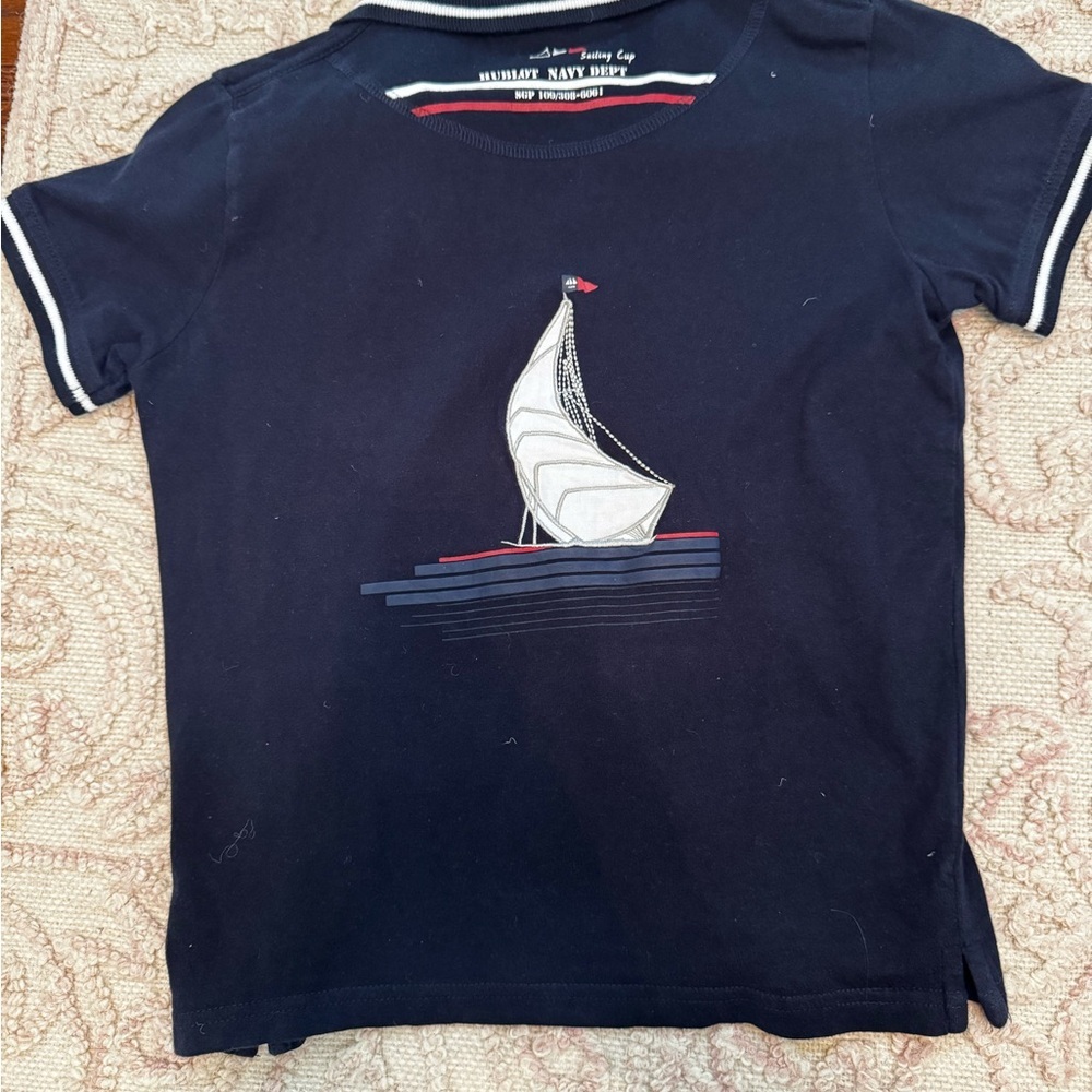 Kids Hublot Navy Polo Shirt size 10 - Picture 3 of 3